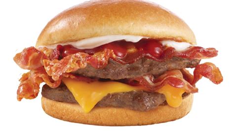Fotografía de una hamburguesa Baconator de Wendy's