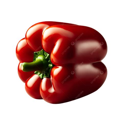 Ilustración de un pimiento rojo vibrante.