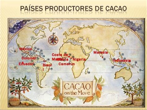 Mapa mundial destacando las principales regiones consumidoras de chocolate y sus tasas de crecimiento.