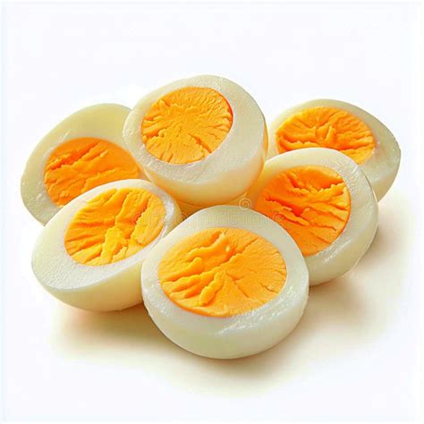 fotografía de huevos cocidos partidos por la mitad listos para rellenar
