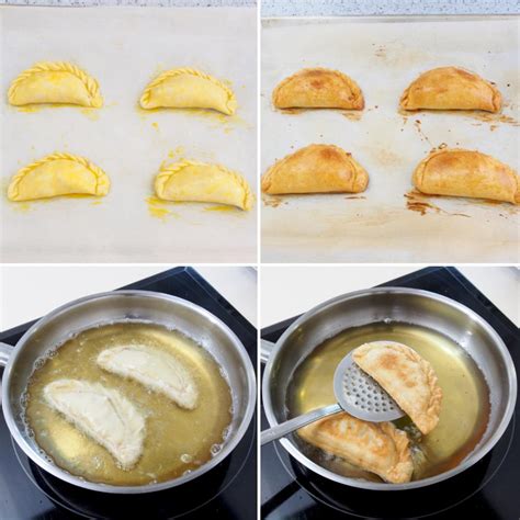 Persona armando una empanada, mostrando cómo colocar el relleno y doblar la masa