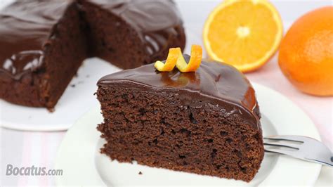 Ingredientes para bizcocho de chocolate y naranja