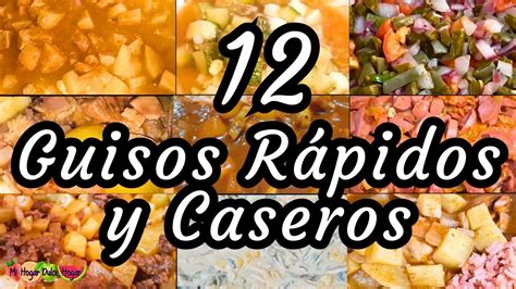 Diferentes tipos de guisados de carne y verduras
