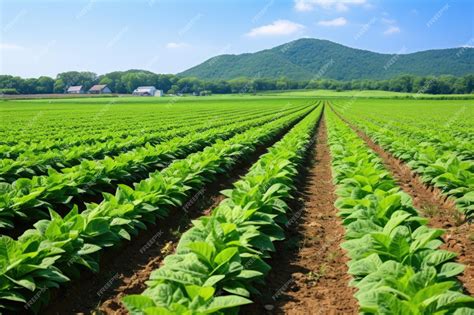 Campo de membrilleros cultivados en hileras bajo un cielo despejado