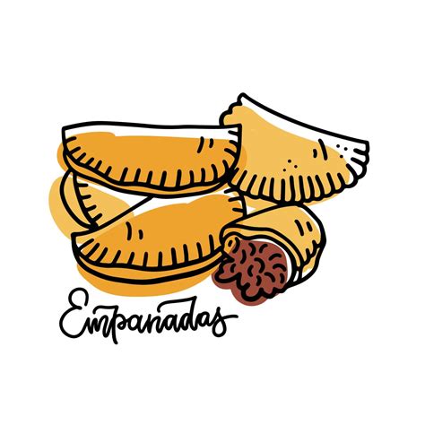 Ilustración de empanadas de iglesia doradas