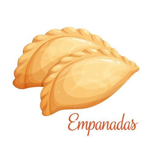 Ilustración de empanadas fritas variadas