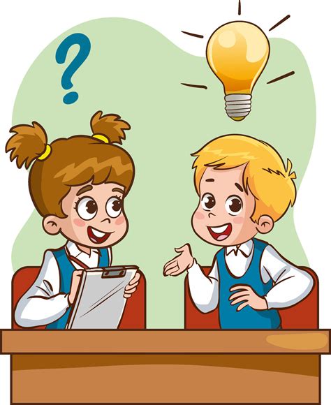 ilustracion de niños pensando y resolviendo acertijos