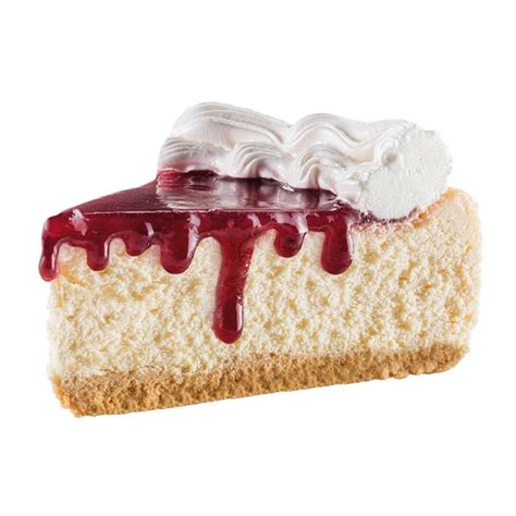 Rebanada de cheesecake clásico con base de galleta