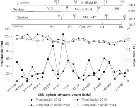 Gráfico comparativo del rendimiento de semilla de diferentes cruzas simples de maíz.