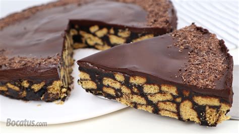 Tarta de chocolate y galletas sin horno