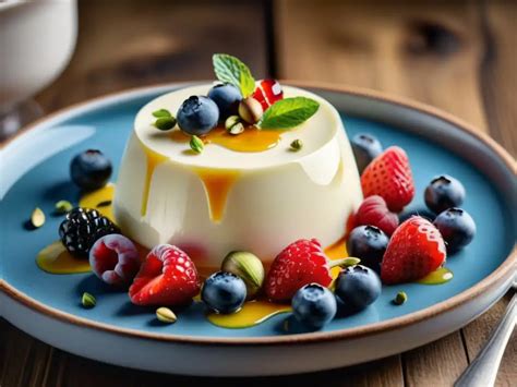 Variedad de pannacotta