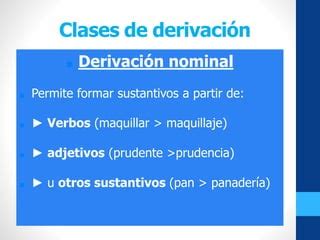 Esquema de derivación nominal en español