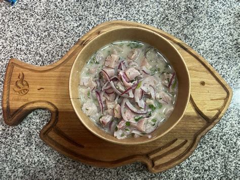Ilustración de un ceviche de reineta