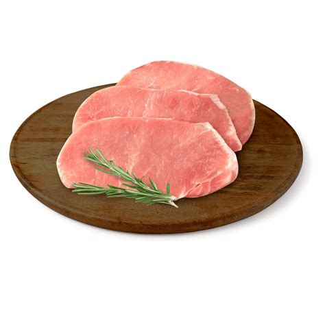 Bistecs de cerdo aplanados, listos para cocinar