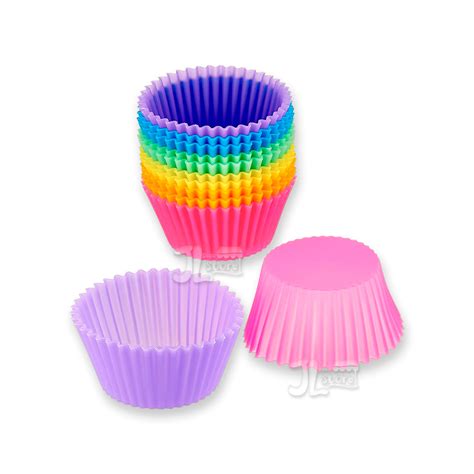 Foto de moldes de silicona para cupcakes de varios colores