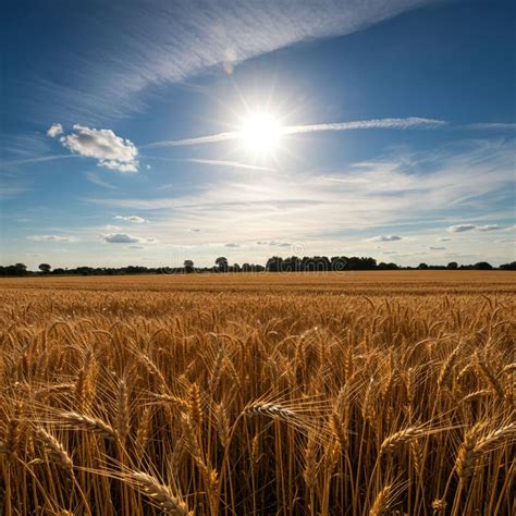 Campo de choclos maduros bajo el sol