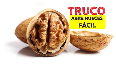 Esquema mostrando diferentes métodos caseros para abrir nueces: remojar en agua, microondas, y uso de un cuchillo.