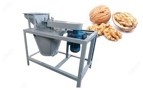 Ilustración de una máquina industrial para romper y separar nueces de palma.