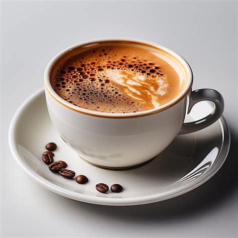 Imagen de una taza de Chococino con sirope de caramelo cayendo sobre la espuma