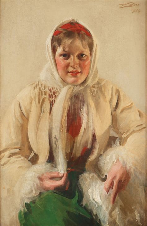 Anders Zorn, Emma Zorn, óleo sobre tela, 40.2 × 60.6 cm, 1887, como ejemplo de paleta limitada con tonos tierra