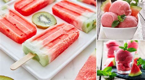 Polos de helado casero de sandía y plátano