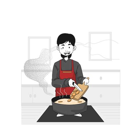 Ilustración mostrando las capas de ingredientes en la olla: papas en la base, luego carnes, mariscos y pescado.