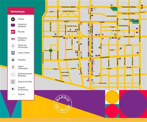 Mapa de Santiago destacando Barrio Italia como polo gastronómico