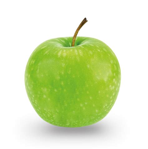 fotografía de una manzana Granny Smith con pigmentación rojiza