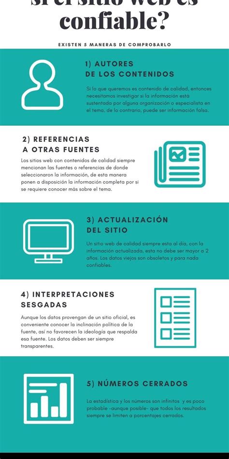 Infografía comparativa sobre las características de la información confiable frente a la información engañosa