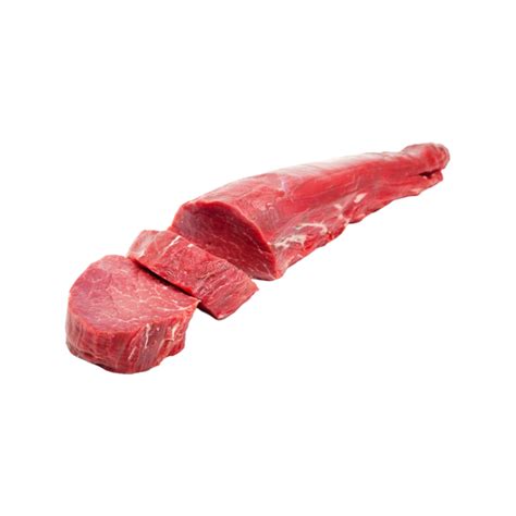 Corte de filete de res con veteado