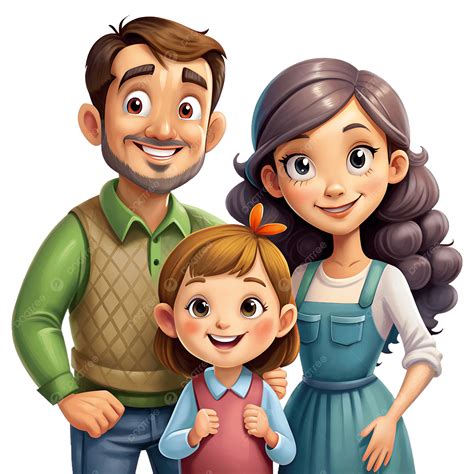 Ilustración de una familia (padres e hijos) recortando y montando banderines