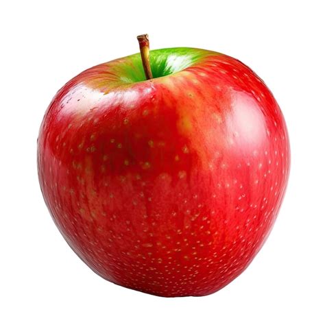 manzana McIntosh redondeada de color rojizo con toques verdes