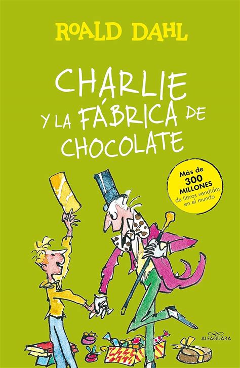 Roald Dahl escribiendo, con elementos alusivos a Charlie y la Fábrica de Chocolate