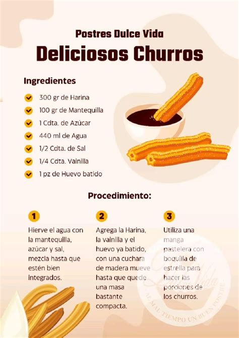 Infografía: Pasos seguros para la preparación de churros caseros