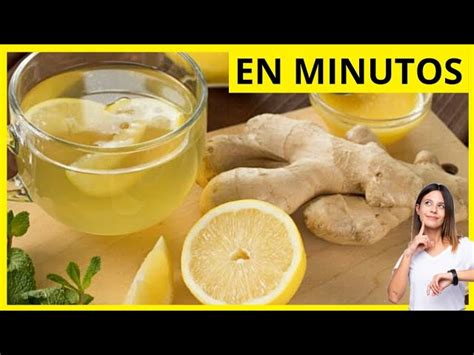 Infografía mostrando los pasos para preparar té de jengibre en polvo con limón y miel.