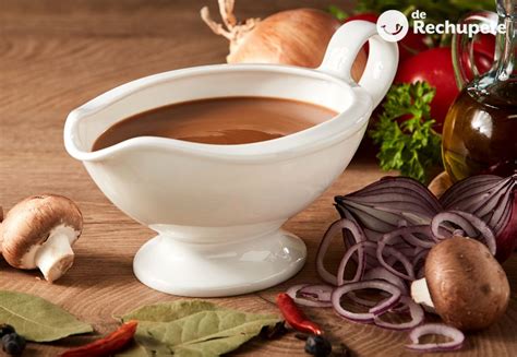 esquema comparativo entre la salsa española, la salsa Périgueux y la variante cremosa con champiñones