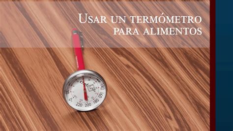 Esquema: Ubicación del termómetro de carne en la parte más gruesa de la pechuga para medir la temperatura interna.