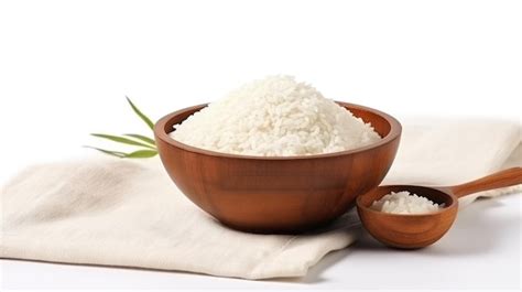 Arroz reposando en un recipiente de madera