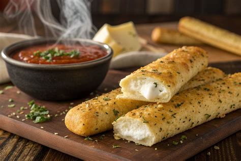Plato con varias pampizzas o pan de queso estilo Pizza Hut recién horneadas y listas para servir, con queso derretido y hierbas.