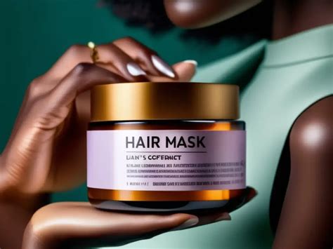 Ilustración de una persona aplicando una mascarilla capilar sobre su cabello húmedo