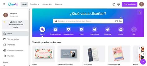 Interfaz de usuario de Canva mostrando plantillas de diseño de etiquetas