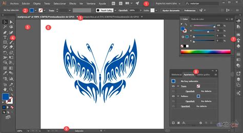 Captura de pantalla comparativa de Adobe Illustrator y Label Joy