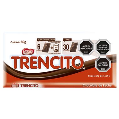Foto de una tableta de chocolate Trencito clásica