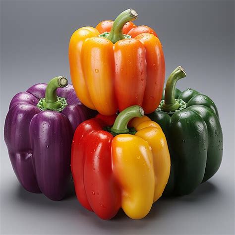 Pimientos de colores variados listos para ser preparados