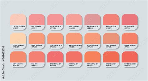 Ejemplo de la Carta de Color Roche® para evaluación de salmón.