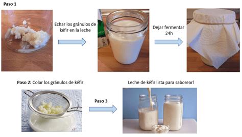 Esquema de errores comunes en la preparación de kéfir