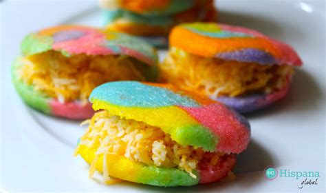 Ingredientes frescos para arepas de colores