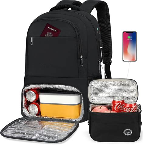 Mochila con lonchera y recipientes para merienda