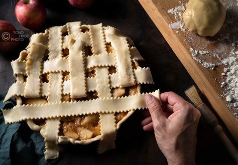 Apple pie con enrejado de masa quebrada