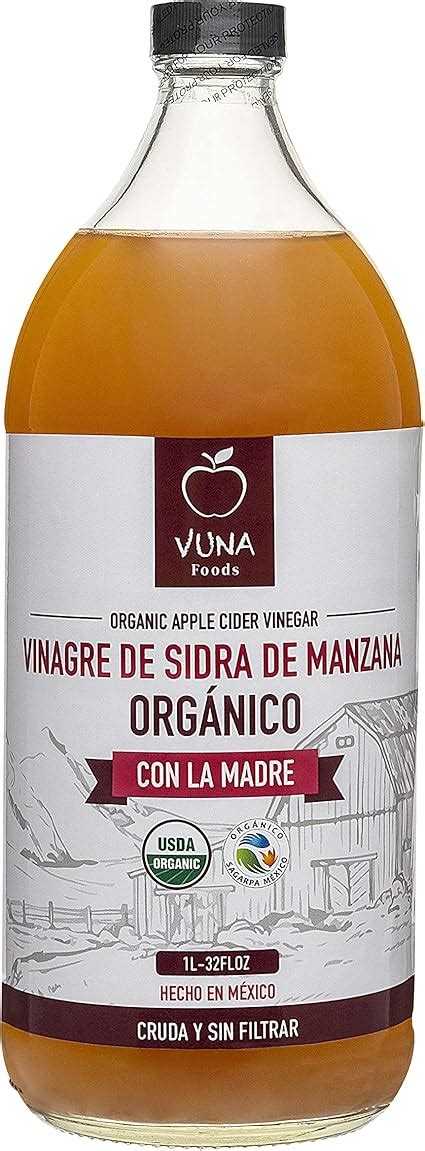 Vinagre de sidra de manzana orgánico sin filtrar con la 